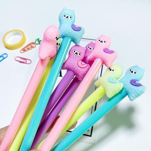 Animal Cute Dinosaurs Gel Ink Pen Cute Kawaii Black Writing Pens Ballpoint Black Ink Gel Pen Party Gifts Gel Ink Pens Funny School Stationery Office Supplies(8PCS in Saudi Arabia