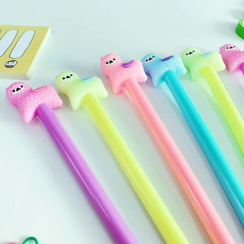 Animal Cute Dinosaurs Gel Ink Pen Cute Kawaii Black Writing Pens Ballpoint Black Ink Gel Pen Party Gifts Gel Ink Pens Funny School Stationery Office Supplies(8PCS in Saudi Arabia
