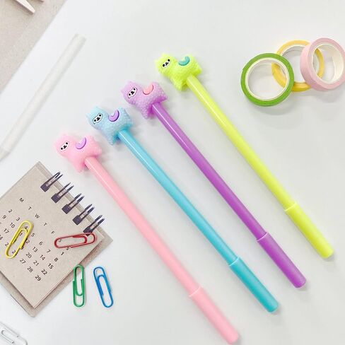 Animal Cute Dinosaurs Gel Ink Pen Cute Kawaii Black Writing Pens Ballpoint Black Ink Gel Pen Party Gifts Gel Ink Pens Funny School Stationery Office Supplies(8PCS in Saudi Arabia
