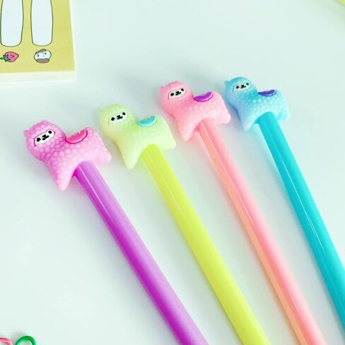 Animal Cute Dinosaurs Gel Ink Pen Cute Kawaii Black Writing Pens Ballpoint Black Ink Gel Pen Party Gifts Gel Ink Pens Funny School Stationery Office Supplies(8PCS in Saudi Arabia