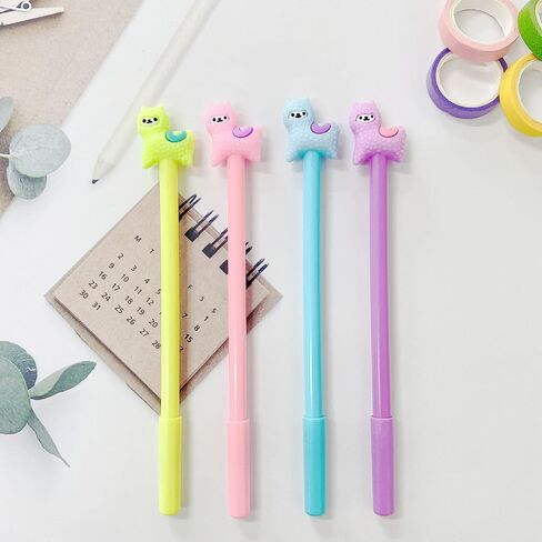 Animal Cute Dinosaurs Gel Ink Pen Cute Kawaii Black Writing Pens Ballpoint Black Ink Gel Pen Party Gifts Gel Ink Pens Funny School Stationery Office Supplies(8PCS in Saudi Arabia