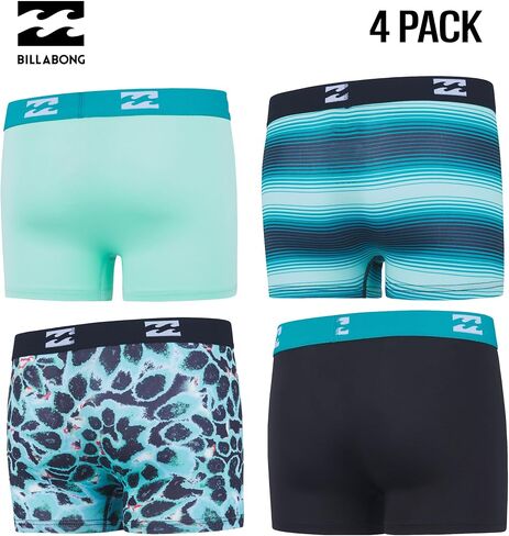 Billabong Boys Underwear 4 Pack Boxer Briefs for Boys 6-18 Durable Stretch Breathable Moisture Wicking in Saudi Arabia