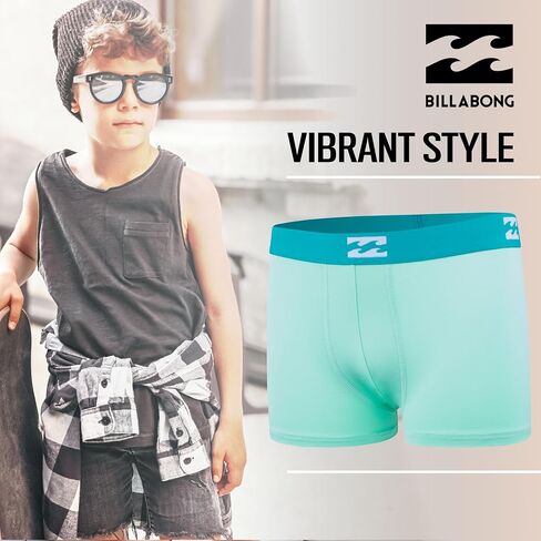 Billabong Boys Underwear 4 Pack Boxer Briefs for Boys 6-18 Durable Stretch Breathable Moisture Wicking in Saudi Arabia