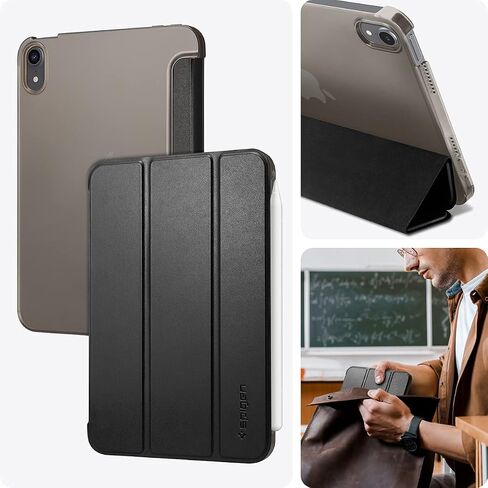 Spigen Smart Fold Designed for iPad Mini 6 Case/iPad Mini 6th Generation Case 8.3 Inch (2021) - Black in Saudi Arabia