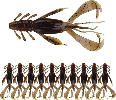 Crappie Lures Kit,Soft Plastic Fishing Lures,Weedless Worm for Bass,JoyFishing Curly-Tail Swim-Bait Fishing Lure,Power Bait Scent Fishing Soft Bait(10/20Pcs) in Saudi Arabia