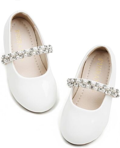 Toddler Flower Girl Dress Shoes - Little Girl Ballet Flats for Wedding Party in Saudi Arabia