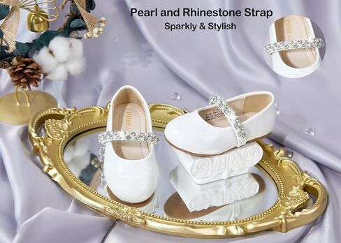 Toddler Flower Girl Dress Shoes - Little Girl Ballet Flats for Wedding Party in Saudi Arabia