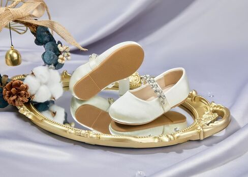 Toddler Flower Girl Dress Shoes - Little Girl Ballet Flats for Wedding Party in Saudi Arabia