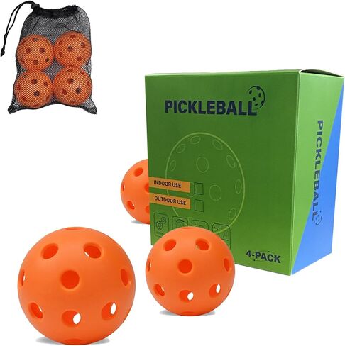 Outdoor/Indoor Pickleball Balls 26/40 Holes-Pickleball Balls USAPA Standard Pickleball Accessories Set - High Resilience & Durability Pickle Balls in Saudi Arabia