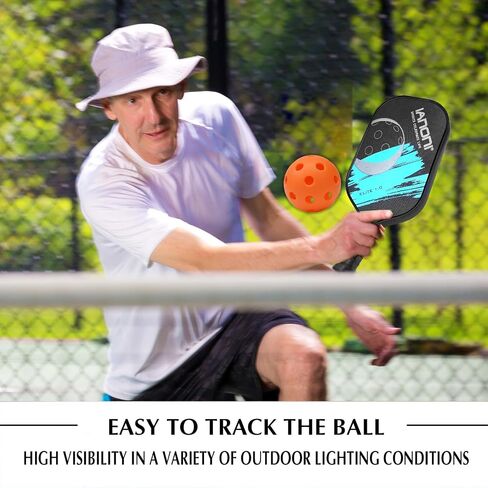 Outdoor/Indoor Pickleball Balls 26/40 Holes-Pickleball Balls USAPA Standard Pickleball Accessories Set - High Resilience & Durability Pickle Balls in Saudi Arabia