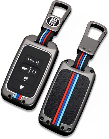 for Honda Key Fob Cover Case Metal Shell Smart Key Holder Compatible for Accord CRV Ridgeline Pilot Civic Odyssey JED Spirior (HDA-Carbon Fiber) in Saudi Arabia