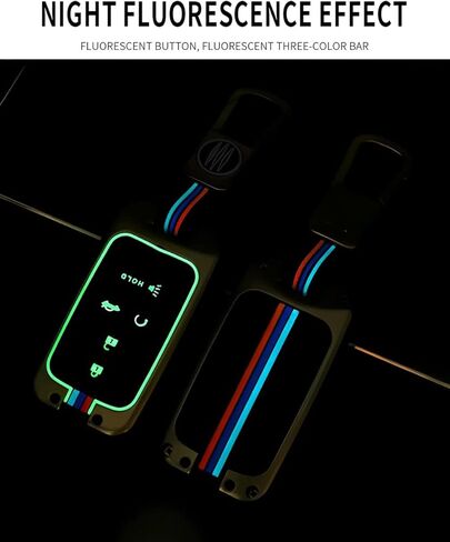 for Honda Key Fob Cover Case Metal Shell Smart Key Holder Compatible for Accord CRV Ridgeline Pilot Civic Odyssey JED Spirior (HDA-Carbon Fiber) in Saudi Arabia
