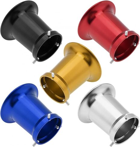 Windance 50mm CNC Aluminum Alloy Carburetor Air Filter Trumpet Velocity Stack Funnel Fit for PE VM 21mm / 24mm / 26mm / 28mm / 30mm, Carb Intake Wind Horn Cup (Black, 50mm) in Saudi Arabia