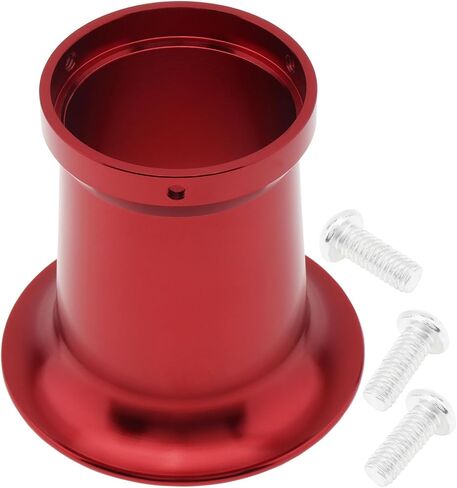 Windance 50mm CNC Aluminum Alloy Carburetor Air Filter Trumpet Velocity Stack Funnel Fit for PE VM 21mm / 24mm / 26mm / 28mm / 30mm, Carb Intake Wind Horn Cup (Black, 50mm) in Saudi Arabia