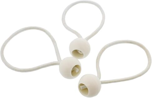 ABN Bungee Cords with Balls - 25 Pack Black Ball Bungee Cords - 6 Inch Ball Bungee Straps to Tie Down Tarps, Tents, Canopies, and Shelters in Saudi Arabia