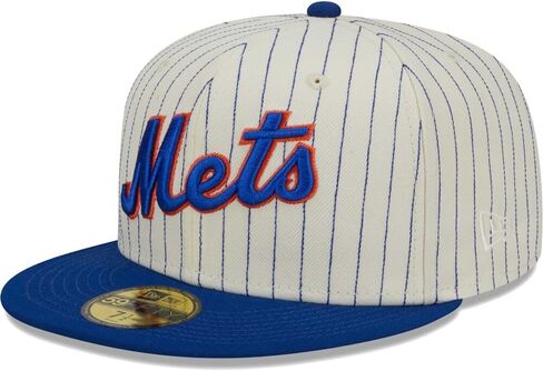 New Era NY New York Mets 59FIFTY Cooperstown 25th Anniversary Retro Jersey Side Patch Fitted Cap, Hat, White in Saudi Arabia