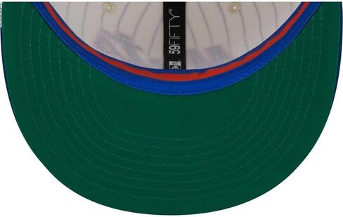 New Era NY New York Mets 59FIFTY Cooperstown 25th Anniversary Retro Jersey Side Patch Fitted Cap, Hat, White in Saudi Arabia