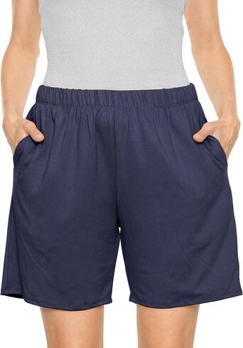 STRETCH IS COMFORT Women's and Plus Oh So Soft Boyfriend Shorts with Pockets in Saudi Arabia
