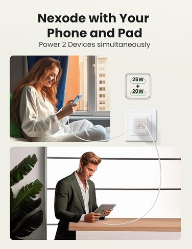 UGREEN 45W USB C Charger, Nexode 2 Port GaN Foldable PPS Wall Charger Block Support Samsung Super Fast Charging 2.0 for Galaxy S24 Ultra/Note 20, iPhone 15 Pro/14, iPad, MacBook, Steam Deck (Black) in Saudi Arabia