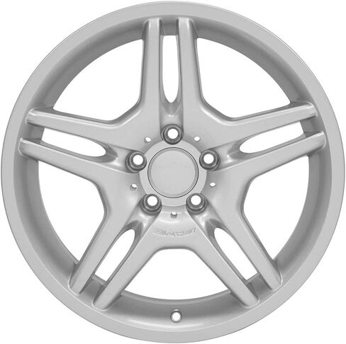 عجلة OE Wheels LLC MB02-18080-5112-35S مطلية باللون الفضي (18 × 8. بوصة /5 × 112 مم، إزاحة 35 مم) in Kuwait