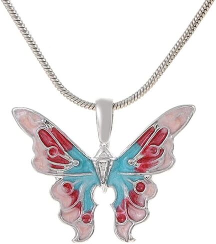 Butterfly Pendant Necklaces Chain Necklace Girls Cute Jewelry Fashion Party Gift for Woman and Girl in Saudi Arabia