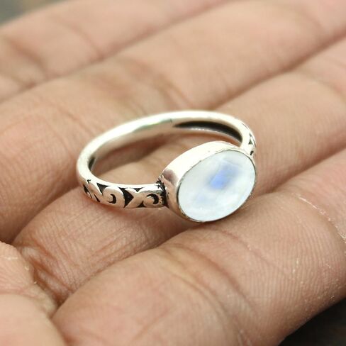 3.10Cts Oval Shaped Natural Gemstone Rings For Women, Birthstone Ring Jewelry Gift For Women Mom Wife Girlfriend Sister in Saudi Arabia