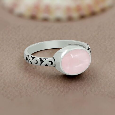 3.10Cts Oval Shaped Natural Gemstone Rings For Women, Birthstone Ring Jewelry Gift For Women Mom Wife Girlfriend Sister in Saudi Arabia