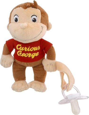 Welcome to The Universe Baby Curious George Brown, Red and Yellow Plush Pacifier Buddy in Saudi Arabia