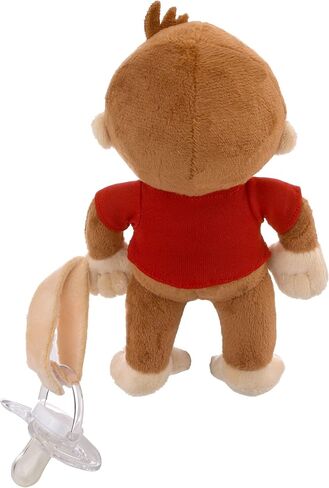 Welcome to The Universe Baby Curious George Brown, Red and Yellow Plush Pacifier Buddy in Saudi Arabia