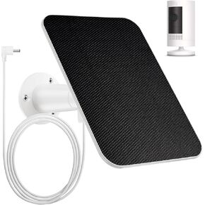 4W Solar Panel Compatible with Ring Spotlight Cam Battery & Stick Up Cam Battery, IP65 Waterproof Solar Panel for Ring Camera with 13Ft/4M Cable Power Your Ring Surveillance Cam Continuously (1 Pack)
