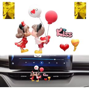 مشابك معطرات هواء للسيارة للأزواج اللطيفة، مشبك عطر جميل للأولاد والبنات، موزع روائح الزيوت العطرية للنساء، ديكور داخلي جمالي in Kuwait