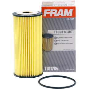 FRAM Tough Guard Replacement Oil Filter TG11784 with SureGrip, Designed for Interval Full-Flow Conventional and Synthetic Oil Changes Lasting Up to 15K Miles (Pack of 1)