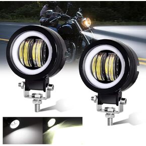 nifeida 3inch Motorcycle Driving Lights, 12/24V Round Daytime Running Light Motorcycle Fog Lights Round car light, Waterproof Fog Flood Light for Off-road Truck, 2Pcs