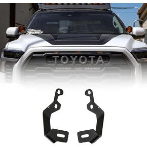 Ditch Light Brackets for The 2022-2024 Toyota Tundra 3rd Gen | Mount up to a 4" Single LED Pod Light per Side | Bolts to Factory Hood Hinge | Low-Profile Fitment | Made in The USA | Rago Fabrication