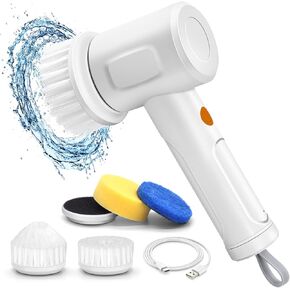 Electric Spin Scrubber-Power Scrubber,Electric Cleaning Brush Cordless Power Scrubber Bathroom Scrubber Household Cleaning Tools Cleaning Brush for Wall Stove Table Wares