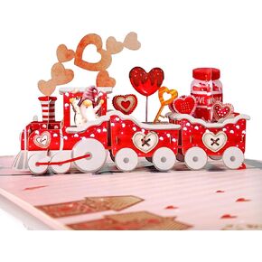 CUTPOPUP Anniversary Card Pop Up, Valentines Day Card, 3D Greeting Loved Card (Squirrel Couple Heart Tree)