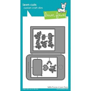 LAWN FAWN Lawn Cuts Custom Craft Die-Selfie Frames, White