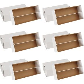 HIMOMO Trading Card Storage Box, 1600 Count Card Storage Boxes, Bulk Card Storage Box Sports Card Storage Cases Graded Card Storage Box for Basketball Card Storage Sports Cards Collector (6 Set)