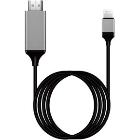[Apple MFi Certified] HDMI Cable for iPhone to TV, Lighting to HDMI Adapter Connector Compatible with iPhone14, 13, 12, 11 & YouTube TV Output with 1080P HD Display-NO Need Power Supply (6.6FT, Black)