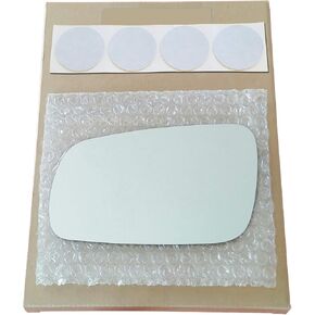 Mirror Glass Replacement + Adhesive Pads for 2001-2003 Volkswagen Passat Driver Side - Not The Blue Glass Version (2002 01 02 03)