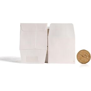 2 x 2Inches Tiny Coin Envelopes - Self Seal 128-Count Mini Envelopes, Bulk Small Envelope Pockets for Seeds, white