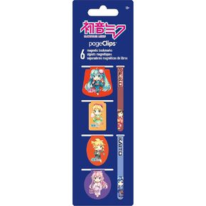 Hatsune Miku Magnetic Page Clips (6-Pack) Stationery