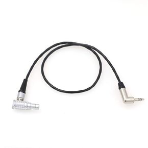 Tentacle Sync Timecode Input Cable for RED Komodo 6K V-Raptor 8K Camera 3.5mm TRS to Right Angle 9 Pin
