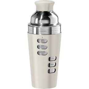 OGGI Dial A Drink Cocktail Shaker-23oz Stainless Steel Shaker, 8 Recipes, Stainless Steel Lid has Built In Strainer, Ideal Cocktail Mixer, Martini Shaker, Margarita Shaker & More, Stainless