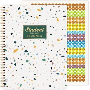 Student Planner 2024-2025 - Academic Planner from July 2024 - June 2025, 9" × 11", Weekly Lesson Planner 2024-2025, Stickers, Perfect Organizer