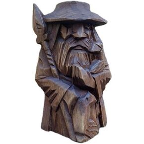 Odin Thor Viking Statue, Ornaments Art for Home Decoration (Audding - Long Gun)