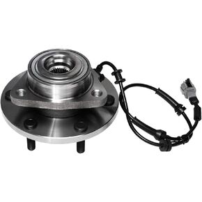 515125 Front Wheel Bearing and Hub Assembly Compatible with 2008-2012 Ni-ssan Armada, Titan (to 11/2011) /2008 2009 2010 in-finiti QX56 [6-Stud Hub W/ABS]