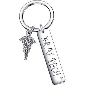De&ai Radiologic Technology Graduation Gift Radiographer jewelry Tech Graduate Keychain X-Ray Technician Jewelry Radiologic Technology Gift Radiographer Gift (X-Ray Tech Keyring)