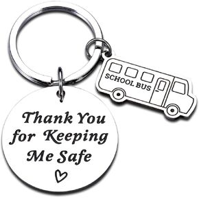 School Bus Driver Appreciation Gifts for Women Men Thank You Gift for School Bus Driver New Driver School Bus Keychain Retirement Graduation Chrismas Birthday Back to School First Day of School Gifts