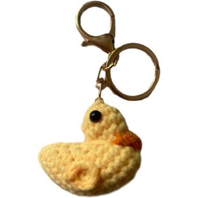 Handmade Crochet Keychain,Cute Plush Animal Key Chains Accessories for Backpacks,Knitted Yarn Keyrings Charms Gifts